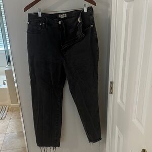 Madewell Women's Black Straight Leg Jeans